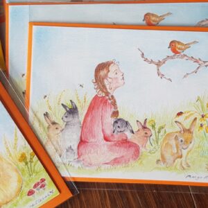 Roodborst bezoekje
